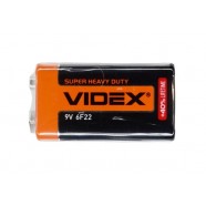 Батарейка, сольова, Videx, 6F22, крона, 9V